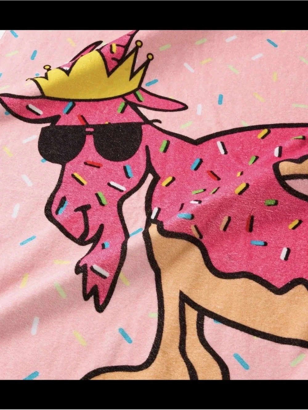 Goat USA Doughnut  Beach Towel 37 X 71”